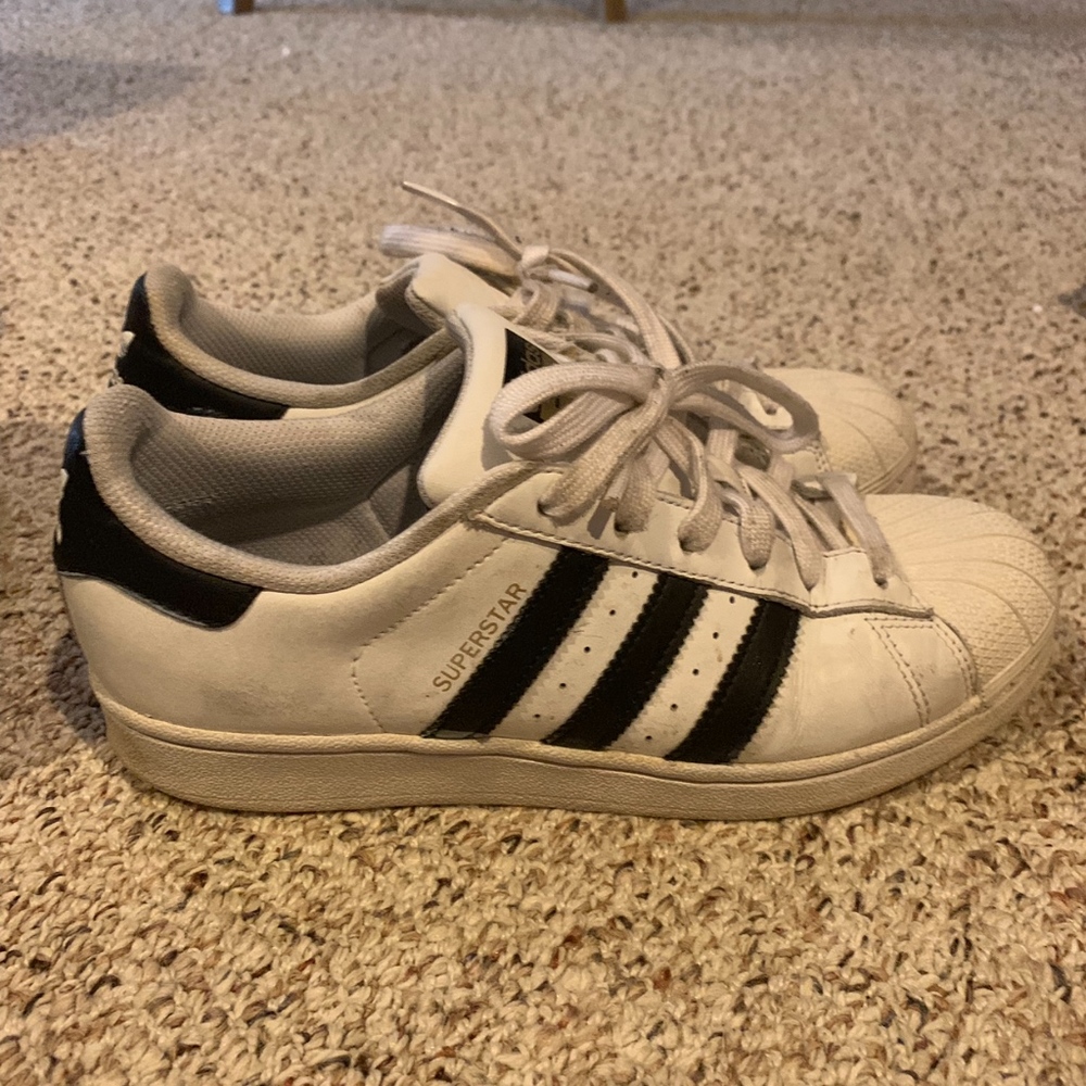 Adidas Superstar White & Black Shoes